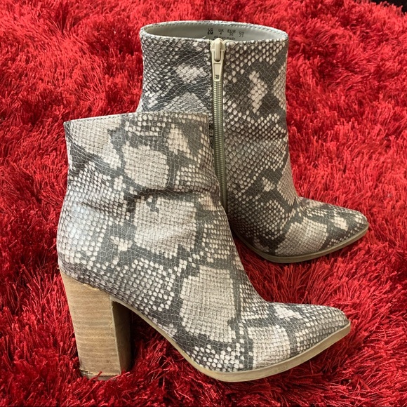 Carlos Santana Shoes - Snakeskin Booties